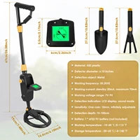 Gold Metal Detector Handheld Professional Metal Detector With LCD Display Waterproof Search Coil Metal Treasure Detector 2