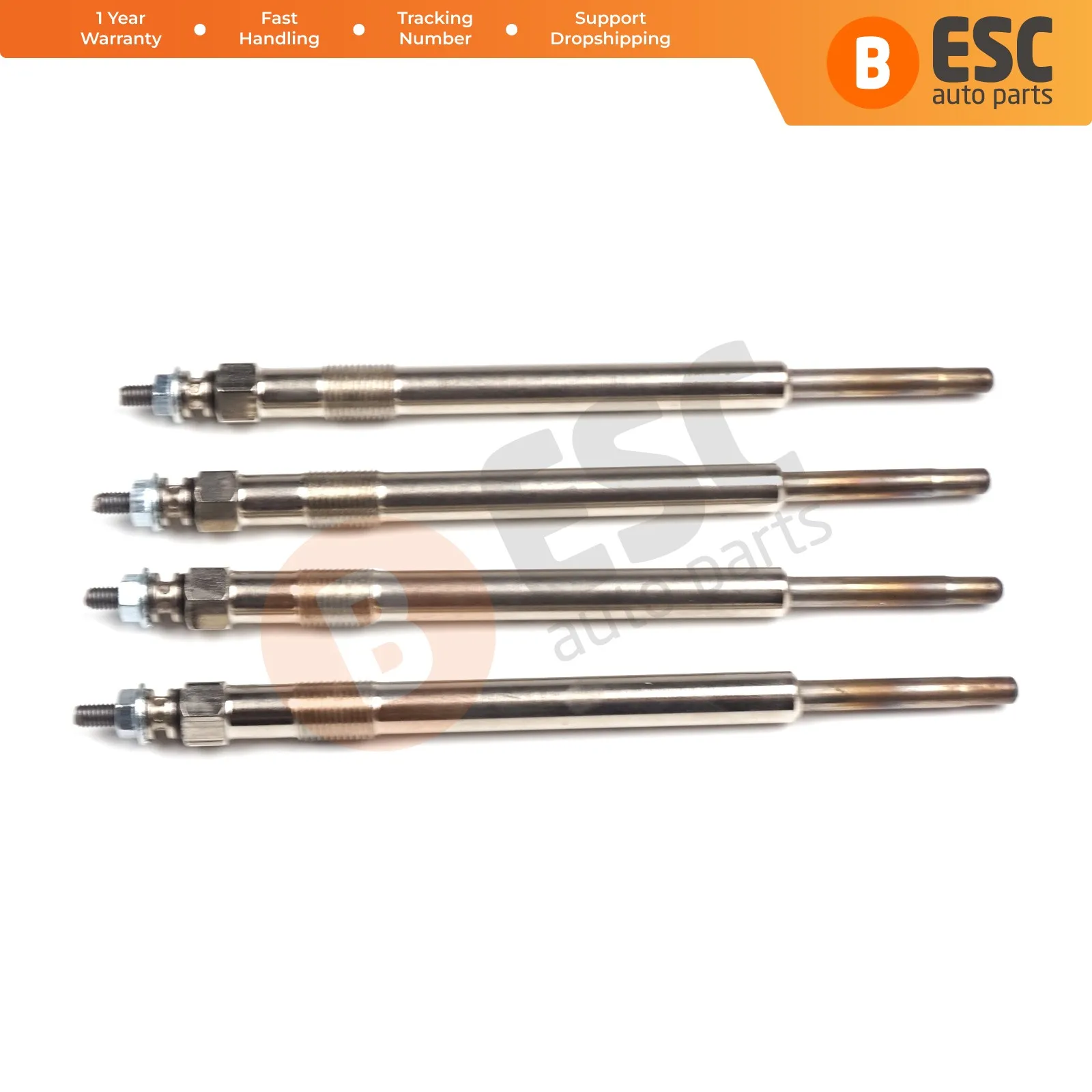 

ESC Auto Parts EGP47-1 4 Pcs Heater Glow Plugs GX148, 0100226203 for Ford Citroen Peugeot Jaguar Land. ESC Auto Parts