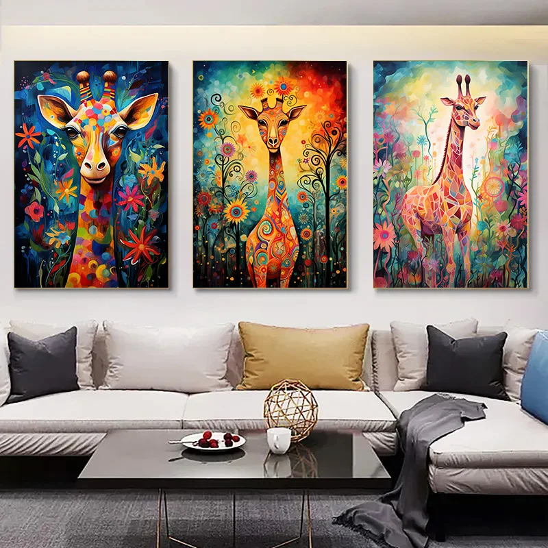 

Canvas Painting Posters for Wall Decor Nature Decoration Pictures Room Wall Decororation Art Deer 1pcs Decorative Paintings Home