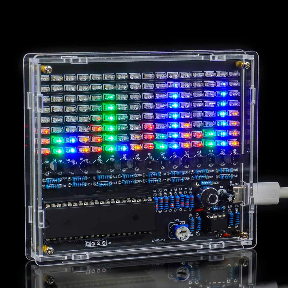 DIY LED Soldering Kit Rhythm Lamp Display Sound-Control Melody Lamp ...