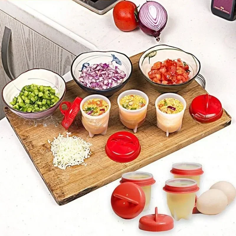 

3/6pcs Silicone Egg Boiler Steamer Non-stick Silicone Egg Cook Cups BPA Free Fast Egg Poacher for Breakfast Kitchen Cooking Tool