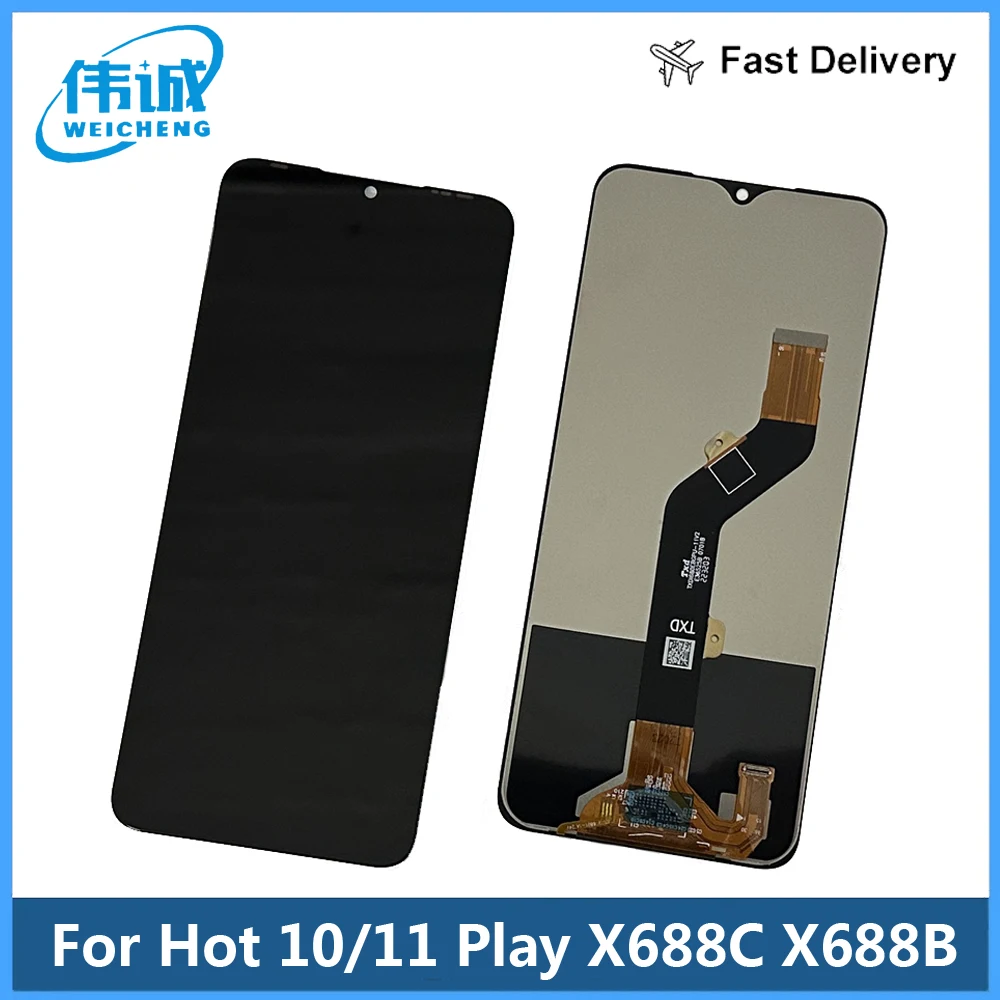 

Tested 6.82" LCD For Infinix Hot 11 Play LCD Display Screen Touch Panel Digitizer For Infinix Hot 10 Play X688 x688D X688C LCD