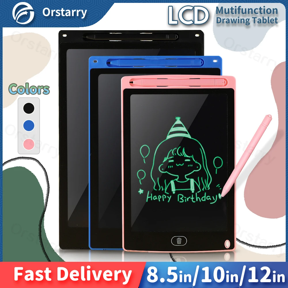 Electronic Drawing Pad Kids  Writing Tablet Kid Board Color - 8.5/10/12  Inch Lcd - Aliexpress