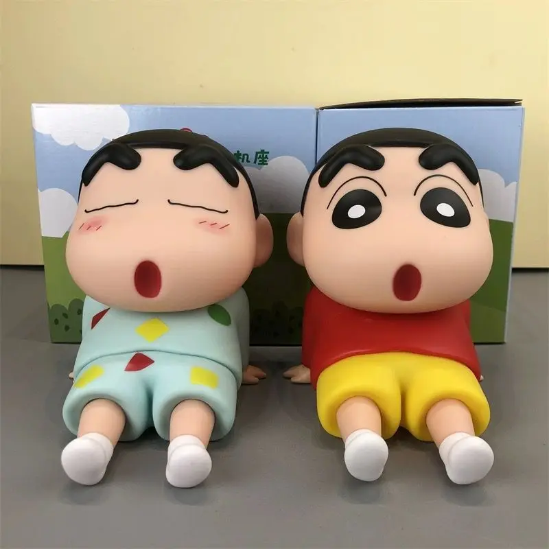 

12 см Новый Аниме Crayon Shin-chan Q версия кавайная фигурка ПВХ модель игрушки кукла искусственная подставка собирать украшения подарки