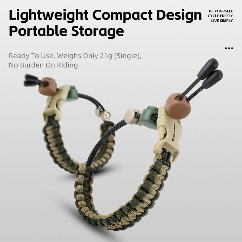 WEST BIKING Cycling Belt Weave Rope Bicycle Pants Leg Strap Reflective PMO Buckle Trouser Leg Band MTB Road Bike Accessories