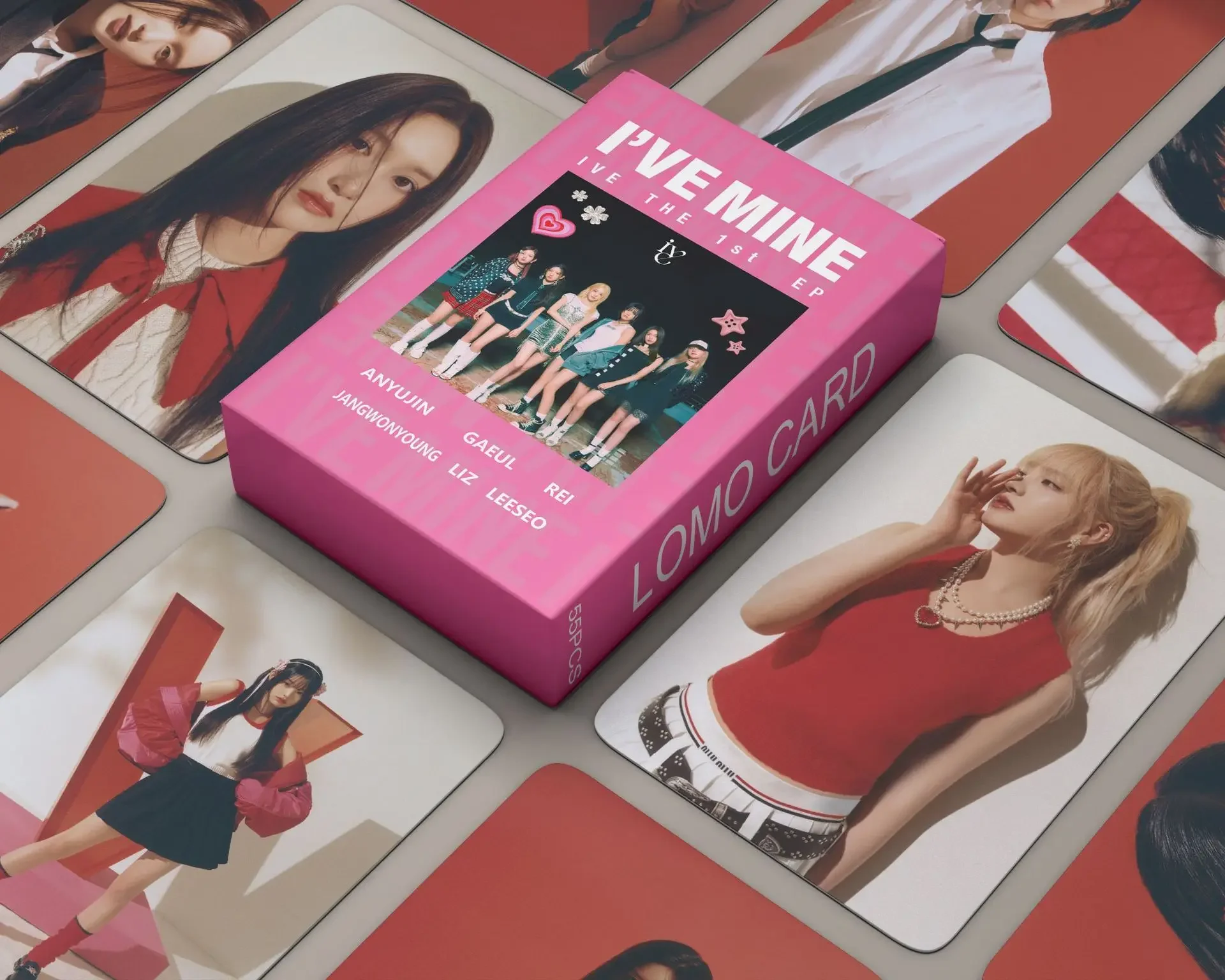 

55 шт./набор Kpop IVE Новый фотоальбом Ihas MIN Lomo карты высококачественные фотокарты