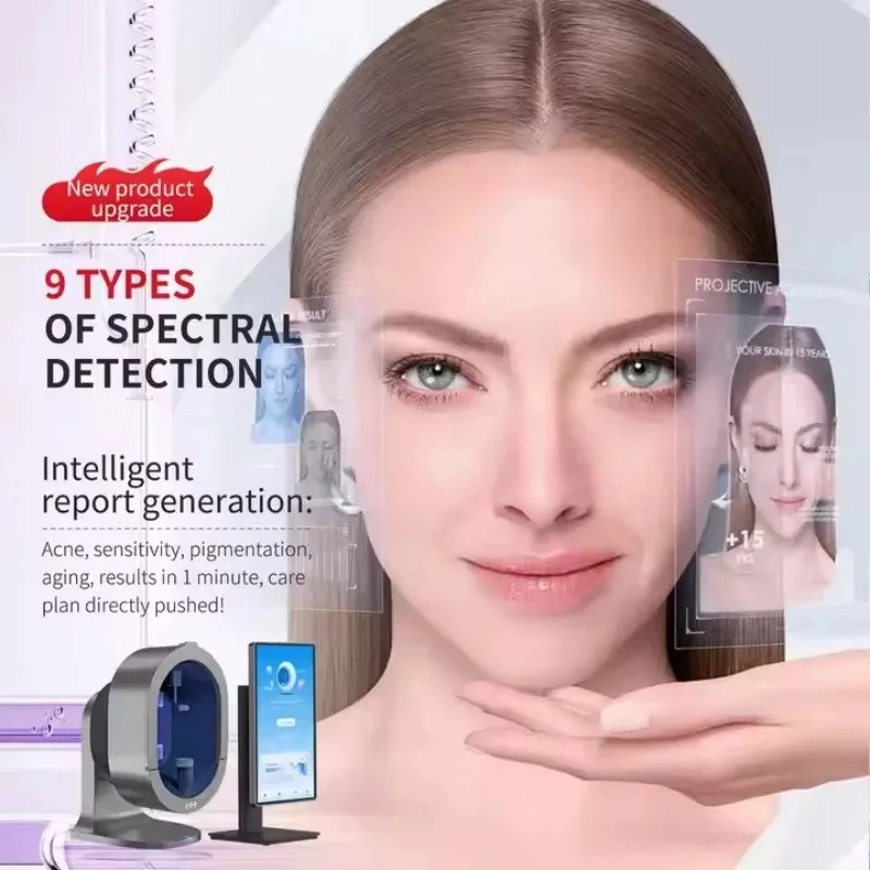 5 Pro-AI Skin ImageAnalyzer Full-Body Multi-Spectral Scan for Beauty Equipment Scalp Analyzer Multi-Language 15.6 Inch 21.5 Inch