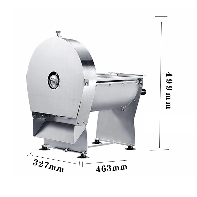 

220V Electric Meat Slicer Household Multifunctional Kitchen Stainless Steel Semi-Automatic Potato Lemon Pumpkin Bread Slicer