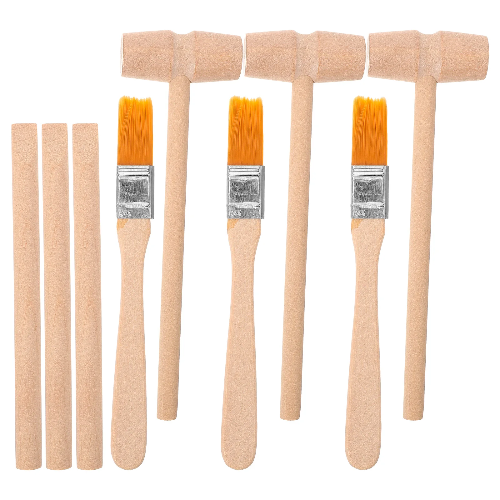 

Kids Digging Tools Wooden Hammer Brush Chisel Toys Archaeological Excavation Kit Pretend Play Educational Toys