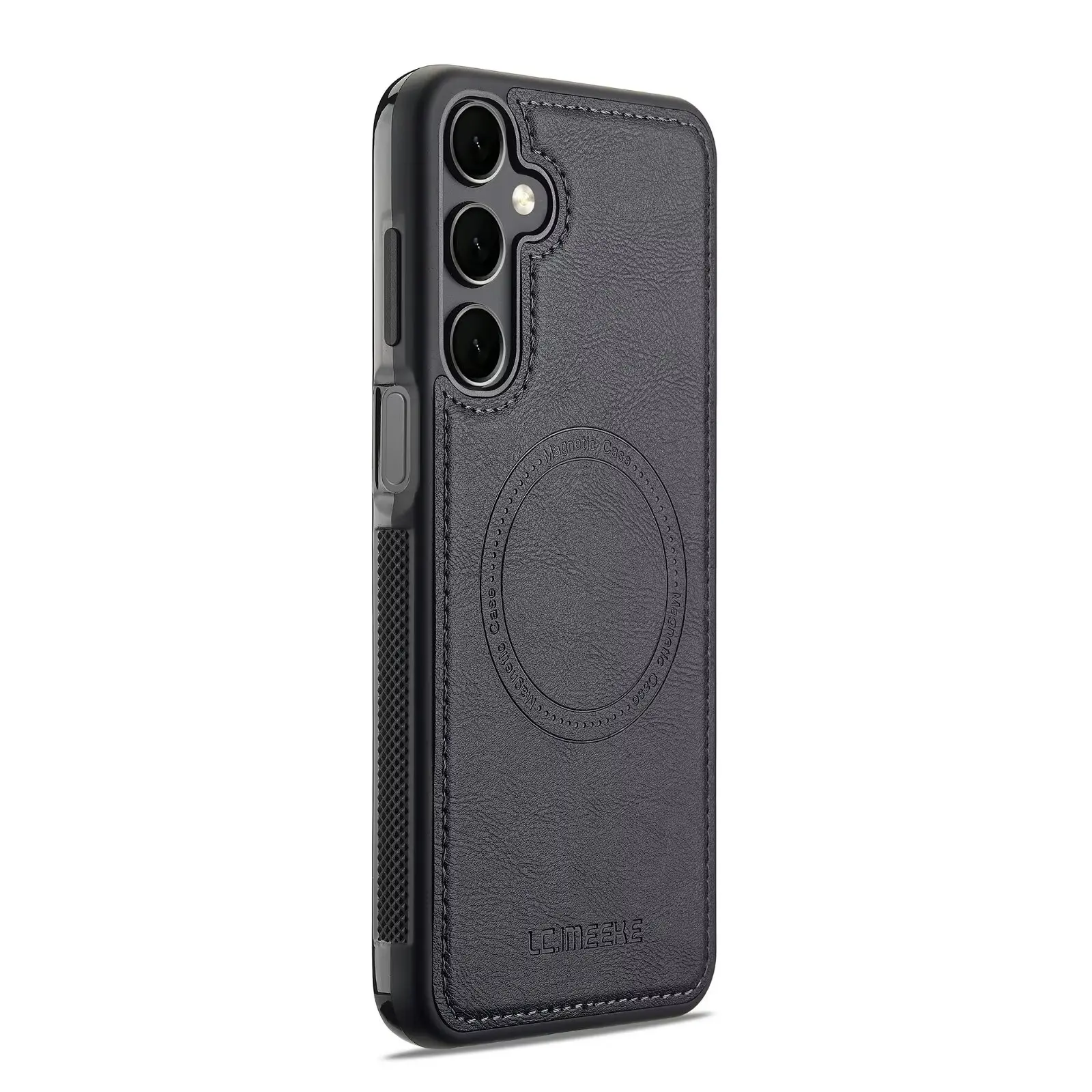 Luxurious Leather Magnetic Phone Case with Wireless Charging Capability