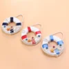 3pcs Mediterranean Style Creative Wooden Mini Life Buoy Ring Shape Door And Wall Hanging Ornaments Decoration And Crafts 5