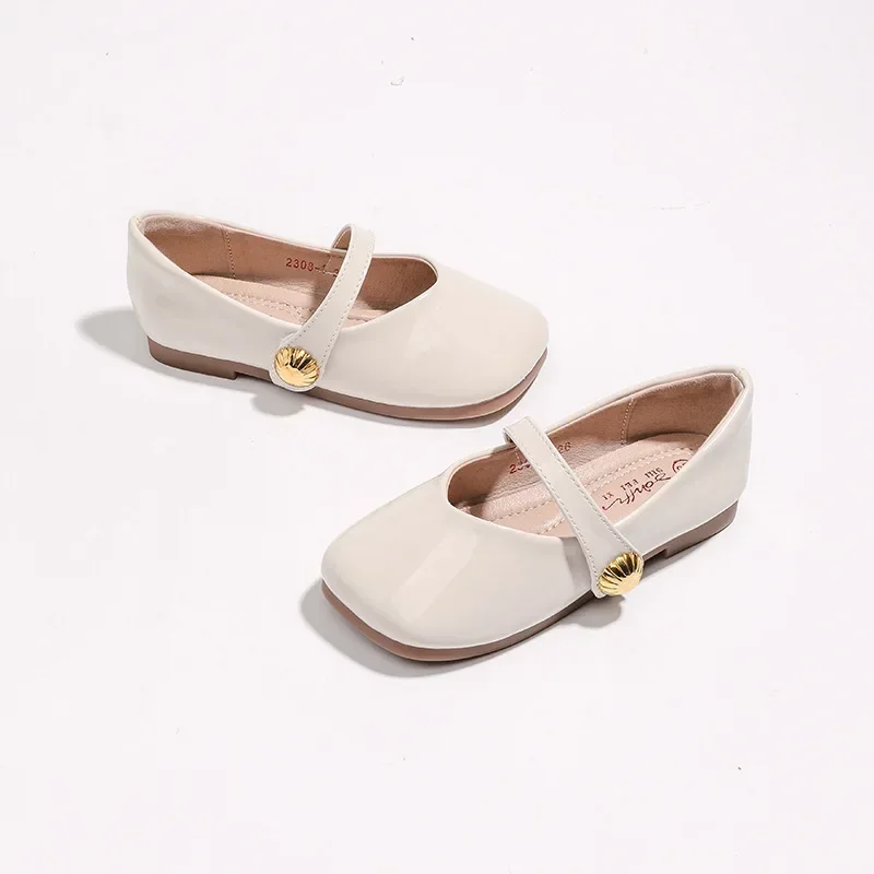 Zapatos Niña Girl Leather Shoe New Red Princess Shoes Summer Flat Sole Single Shoe Mary Jane Shoe Lolita Shoes Girl Kids Shoes 2
