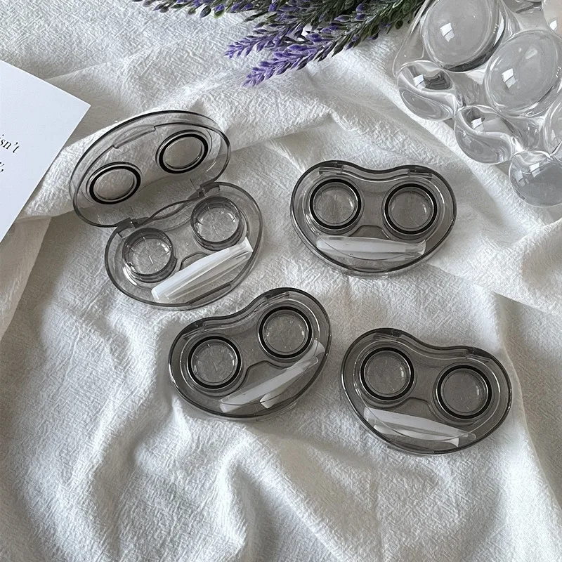 Travel Contact Lens Case Portable, Transparent, and Minimalist Integrated Contact Lens Companion Box Beautiful Pupil Dual Box