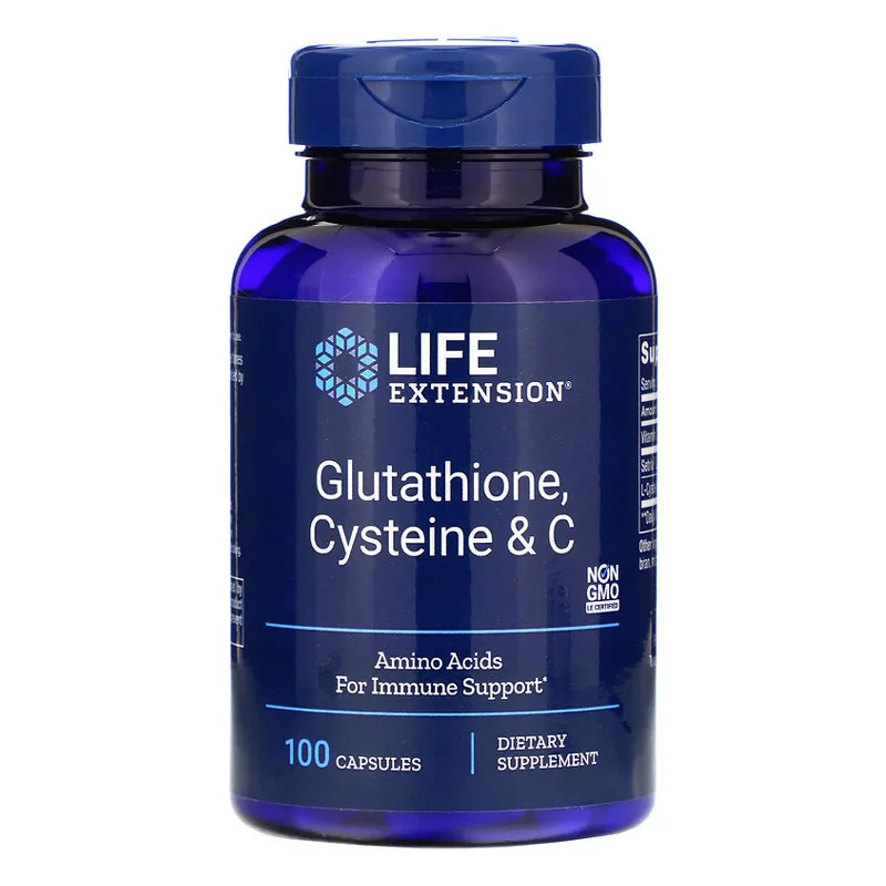 

Free shipping Glutathione Cysteine & C Amino Acids For Immune support 100 pcs