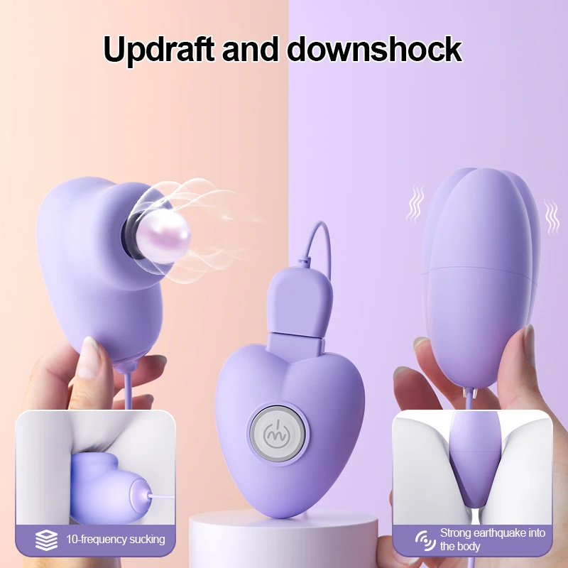 Female Charging Wireless Mute Wearing Jump Egg Masturbator