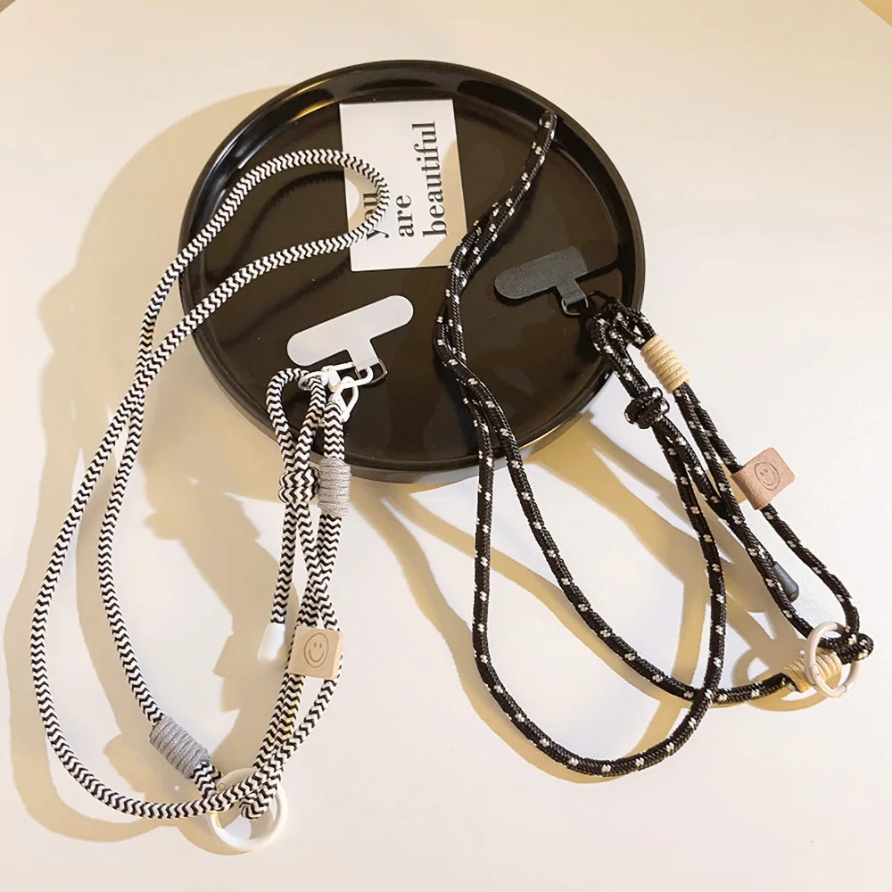 Korean Handwoven Long Crossbody Phone Lanyard Anti-Loss Strap Unisex Accessory