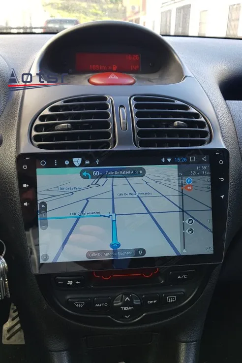 XMZWD pour Peugeot 206 2000-2022 Carplay, Autoradio Bluetooth avec écran  Tactile 6,2 Pouces Lien Miroir FM Prise en Charge De L'autoradio USB/U  Disque