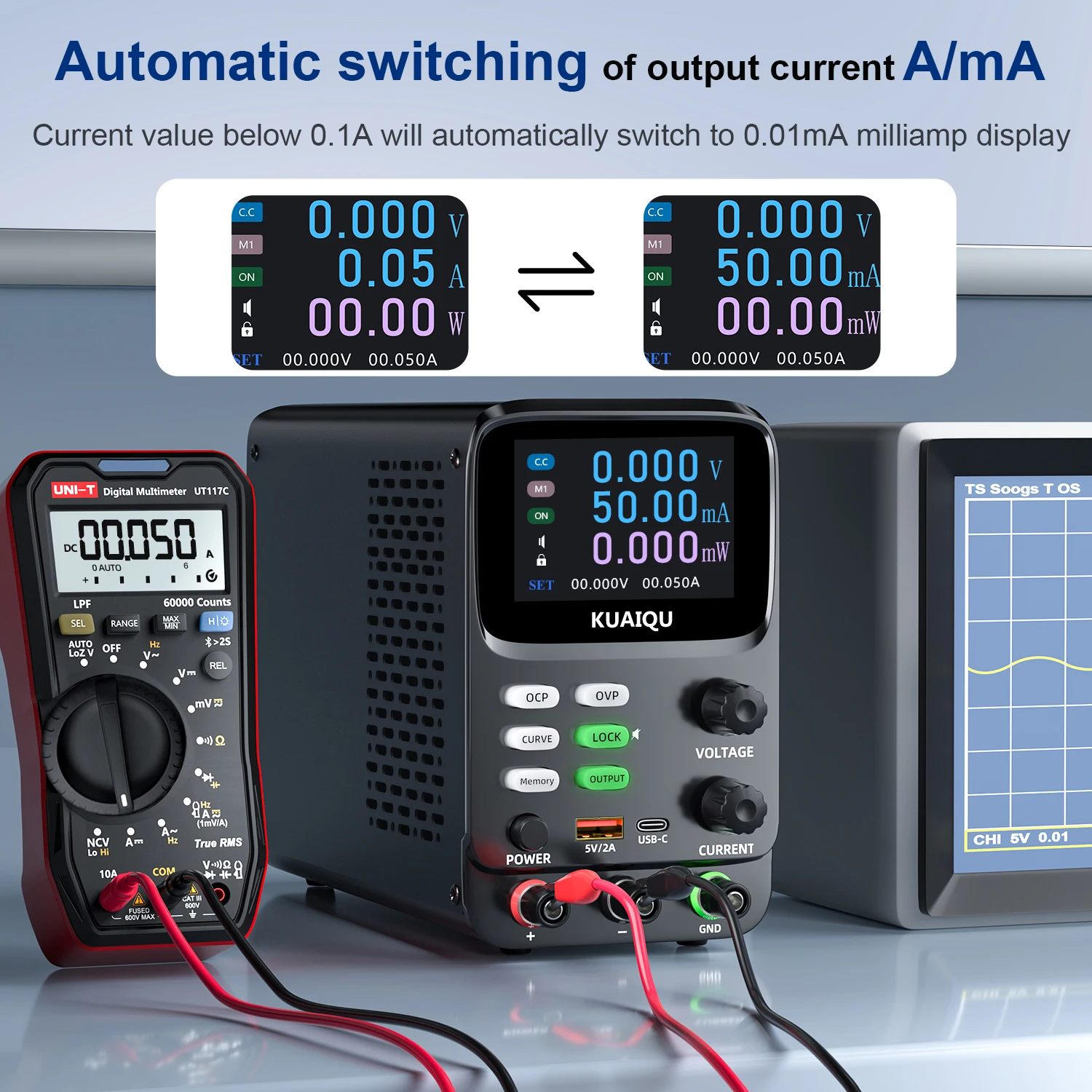 新しい DC 研究所用電源 30V10A 電圧と電流双曲線表示プログラマブルラボベンチ 5 桁表示電源 - AliExpress