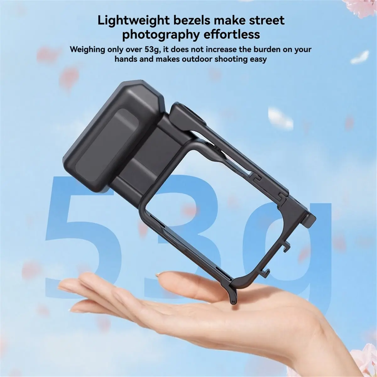 Insta360 Go용 N05R 스트리트 카메라 핸들 울트라 퀵 릴리스 브래킷 케이지 그립 셔터 핸드 프레임 A