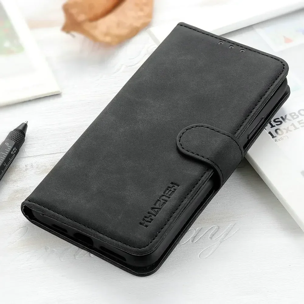 Leather Wallet Flip Case - Elegant Armor Book Design
