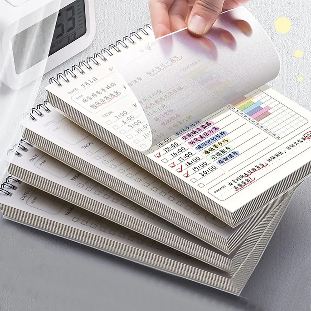 To Do List Planner Chart Checklist Portable Schedule Plate Self Inspection Form Student School Supplies 2023 a5 notebook portable notepad index list diary weekly agenda planner schedule notebooks stationery office school supplies