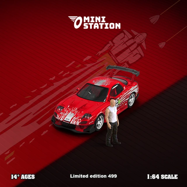 Ready ! Mini Station 1:64 RX 7 Dom Fast & Furious Limited 499 