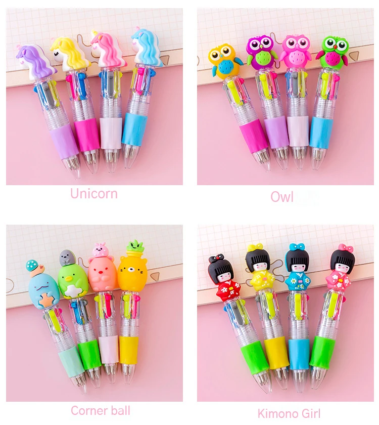 30 Penne Multicolore Con Animali Kawaii - Penne Creative Per Bambini, Idee Regalo Compleanno - Foto 5
