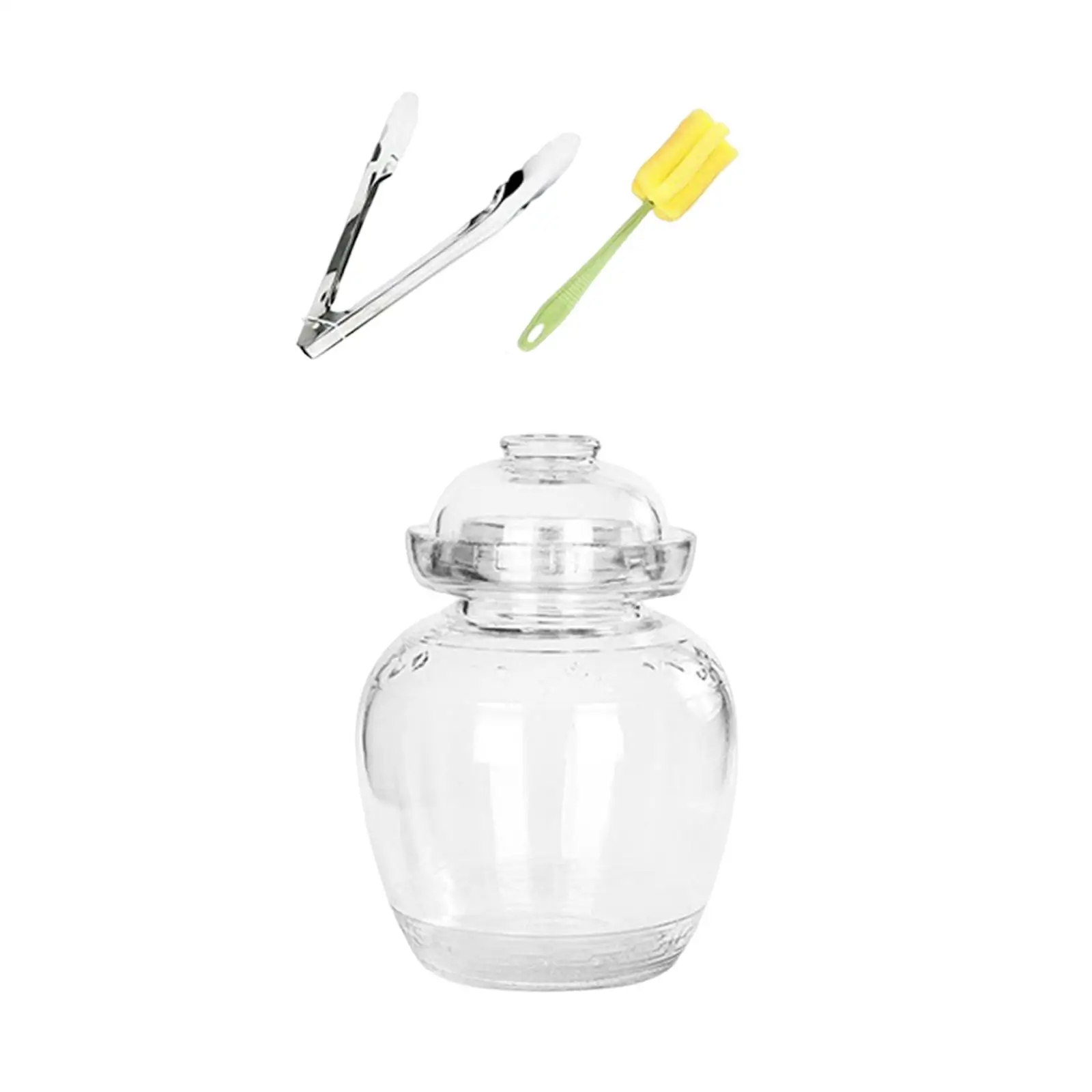 Professional Glass Pickle Jar Thick Stable for Home Dining Table 2