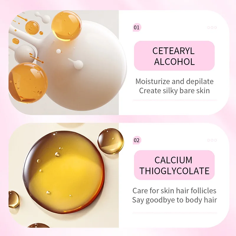 Smooth Depilatory Cream Body Painless Effective Hair Removal Cream for Men and Women Whitening Hand Leg Armpit Hair Loss Product 4