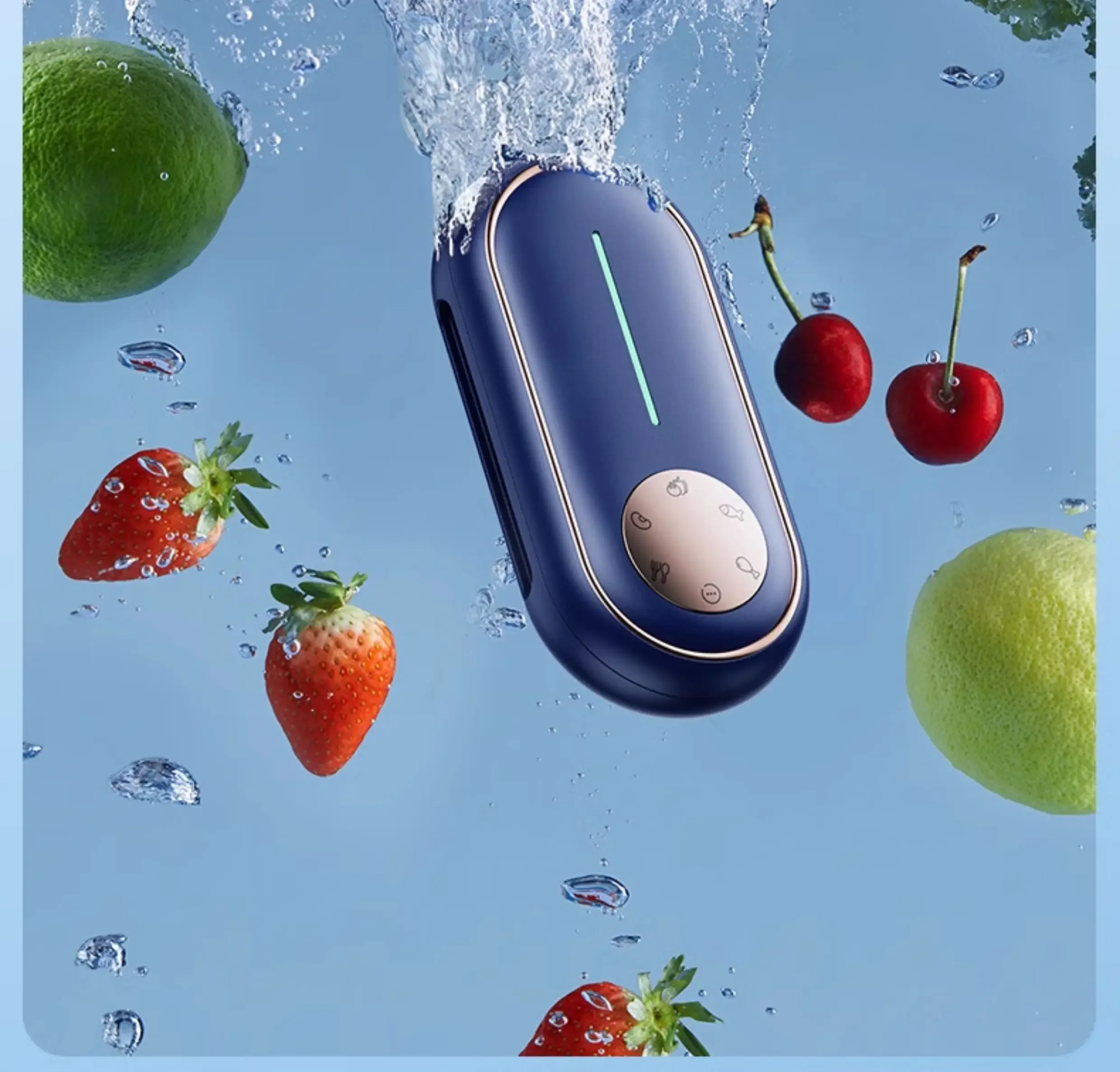 USB Oursay Fruit Veggie Washer Wireless Remove Pesticide Kill Bacteria Purify Food Automatic Home Appliance AD