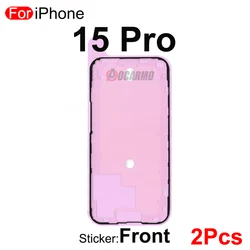Premium Front LCD Screen Display Adhesive Sticker Replacement - 2 - Pack (2x For 15Pro)
