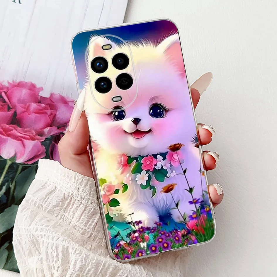 Floral Butterfly Soft Silicone Phone Case - Clear Protective Cover