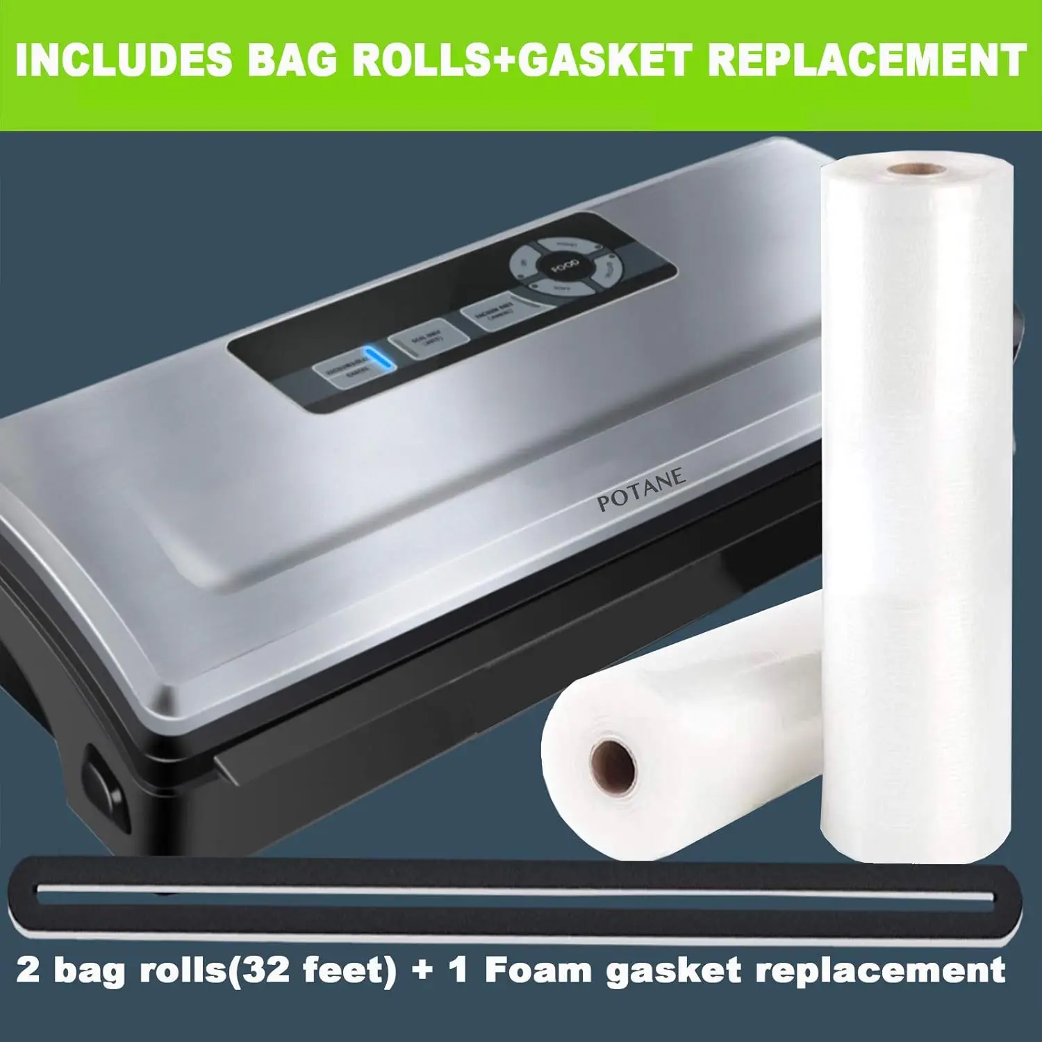Sealer Machine, Powerful Pro Vacuum Food Sealer, 8-in-1 Easy Presets, 4 Food Modes, Dry&Moist&Soft&Delicate