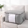 Zippered Storage Bag for Closet King Comforter Pillow Quilt, Bedding, Clothes, Blanket Organizers with Carry Handles Space Saver 6