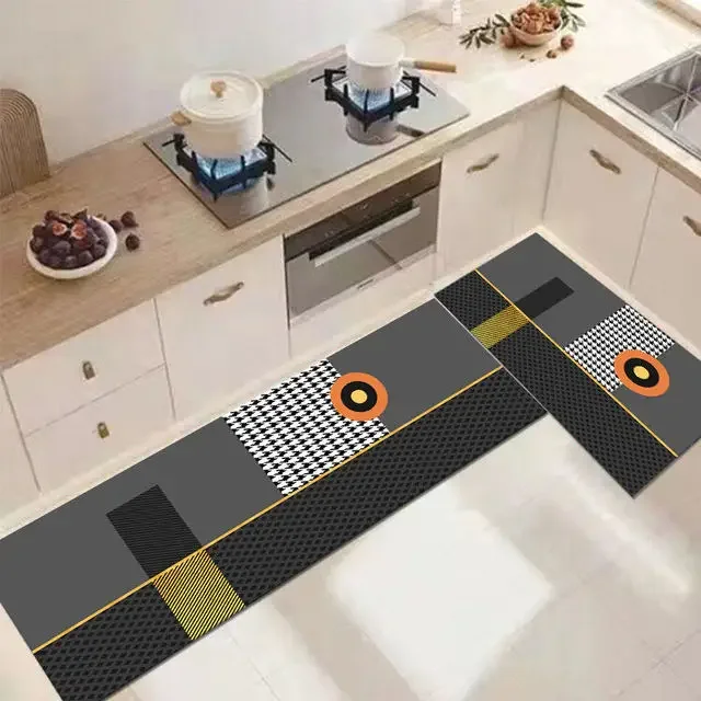 Kitchen Floor Mat Long Strip Bedroom Soft Rugs Entrance Doormat Washable Non-slip Hallway Carpet Welcome Absorbent Bathroom Mats 4