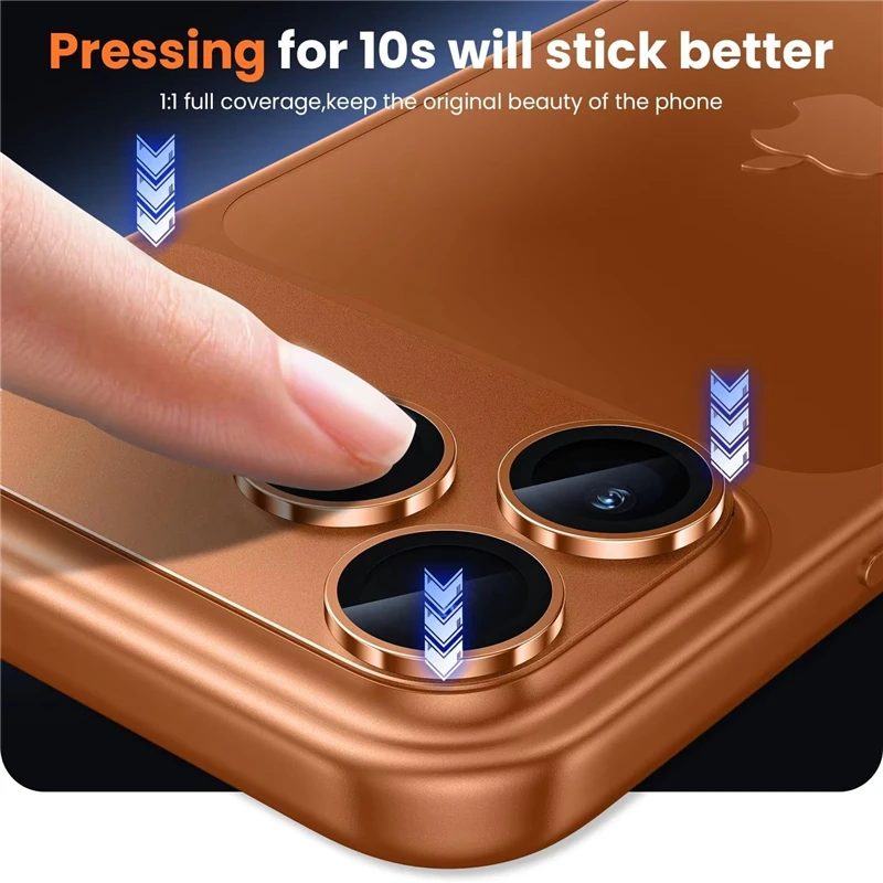 Premium Metal Camera Protector with Tempered Glass Cover for Enhanced Lens Protection