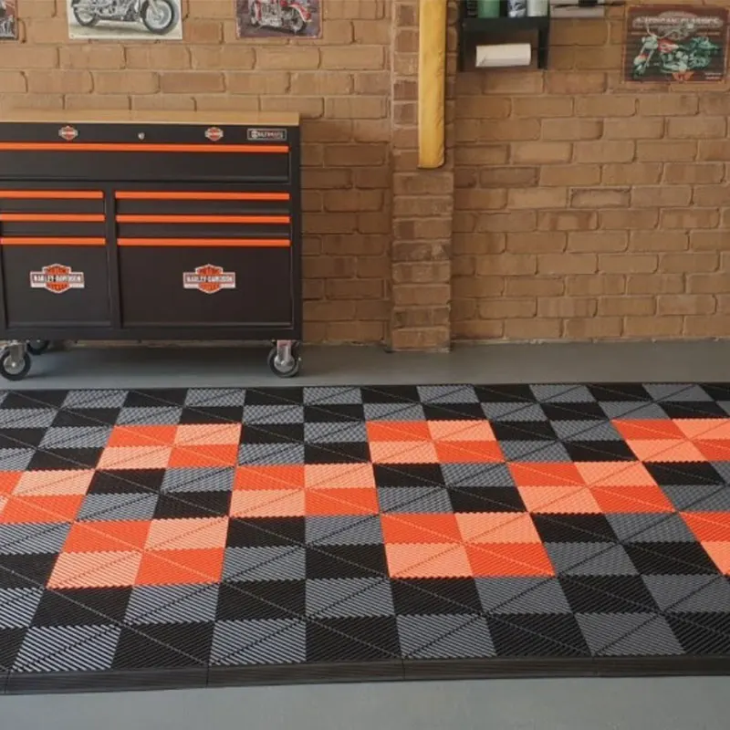 

Industrial Plastic Floor Tile, Durable, Auto Detailing Shop, Car Repair, Workshop Garage