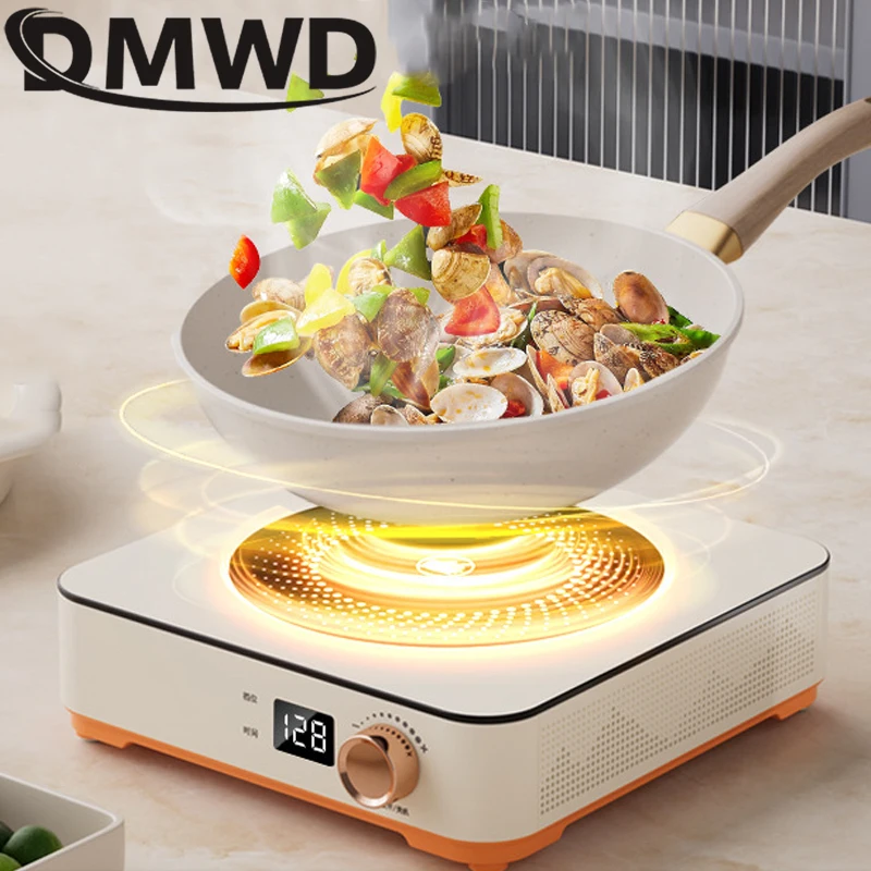2200W Multi-function Electric Ceramic Stove Smart High-power Stir-fry/Hot Pot Induction Cooker Home Timed Electric Tea Stove