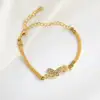 Bracelets de Couple en forme de cœur d'amour pour femmes et hommes, couleur argent, Double couche, chaîne assortie, bijoux cadeau pour amoureux, 1 pièces