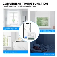 GIRIER Tuya Smart ZigBee/Wi-Fi RF433 Curtain Switch Module for Electric Roller Shutter Blind Motor 1/2CH Works Alexa Hey Google - Image 3