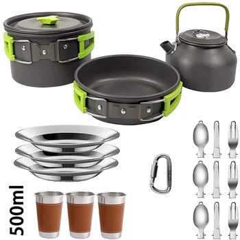 Camping Cookware Set for 2–3 14