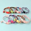 Personalized Cat Collar Quick Release Puppy Kitten Collars Adjustable Pet Necklace With Engraved ID Tag Bell For Small Dogs Cats 2