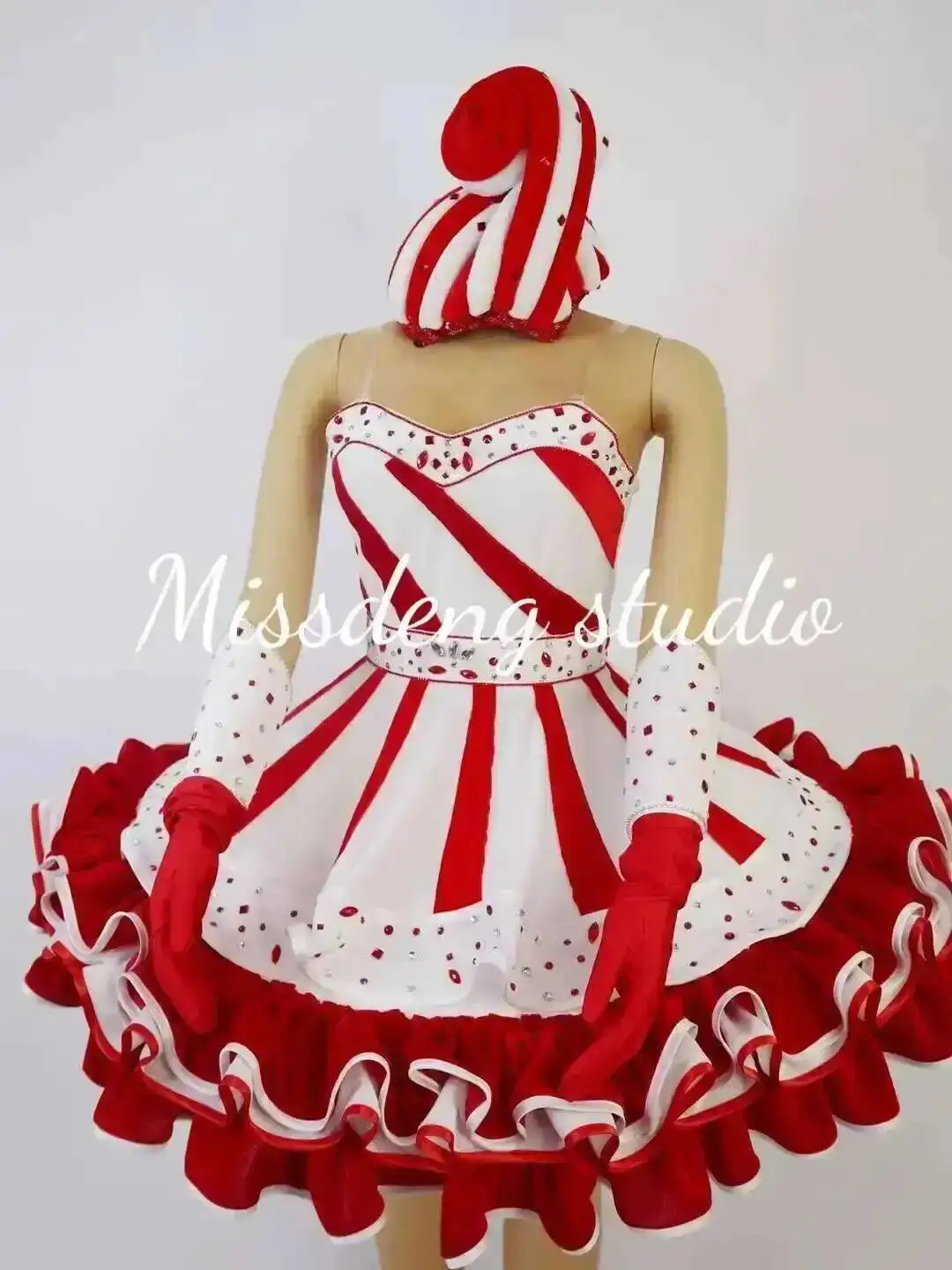 Costume da Ragazza Gelato/Caramella per Bar, Nightclub, Cosplay, Natale, Parata a Tema Dolcezza, Costume da Performance Personalizzato - immagine 4