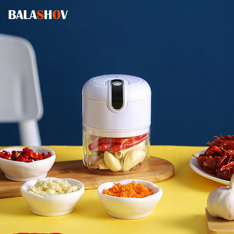 Mini Electric Food Mixers Kitchen Garlic Chopper Meat Masher Vegetable