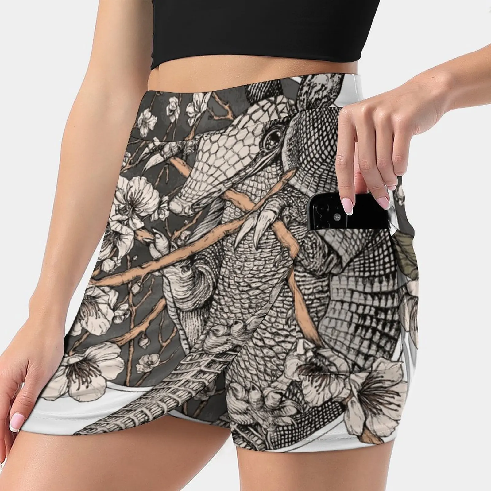 

Armadillo Summer Women'Sshorts Skirt 2 In 1 Fitness Yoga Skirt Tennis Skirts Armadillo Animal Flower Tree Cute Nature Ladies