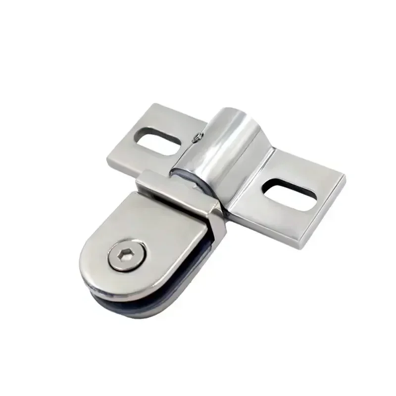 Bathroom Glass Door Clip/clamp/hinge Rotating Door Shaft Thickened Zinc Alloy No Rust Hinges Shower Hardware Accessories