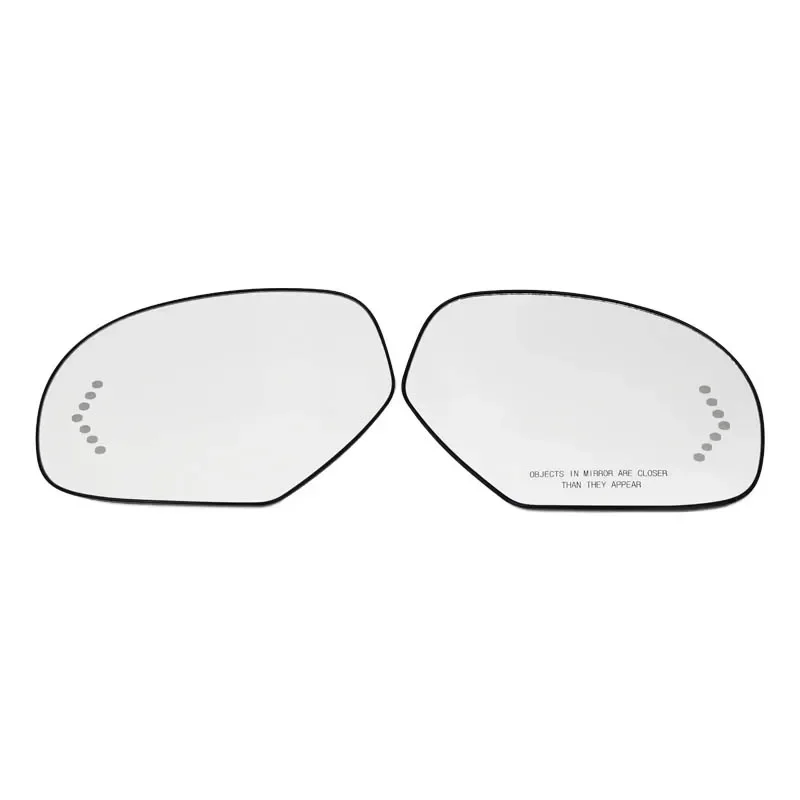 왼쪽 및 오른쪽 가열 윙 미러 유리 광각 백미러 2007-2013 Cadillac Escalade ESV EXT 액세서리