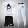 New anime Man MMA Rashguard Compression Top Training Set Quick Dry Fitness Tights Track suit Men sportswear Jogging Clothing 4