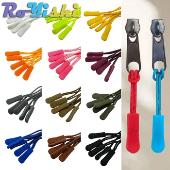 20 Pcs/Pack Colorful Replacement Zipper Pulls Cord Extender for Backpacks Jackets Luggage Purses Handbags