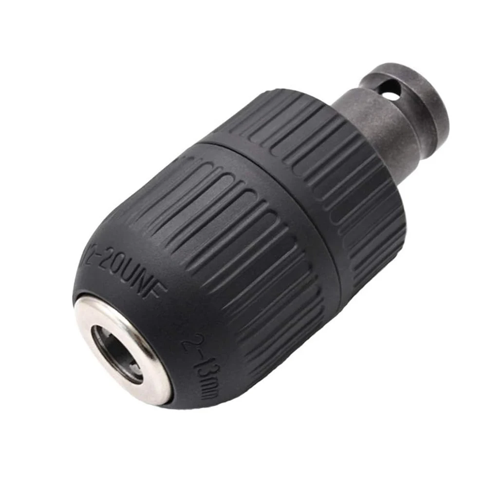 Mandrin de perçage 1/2 20UNF, adaptateur de mandrin 1/2, capacité de 2 à 13 Mm, mandrin sans clé, plage de serrage de 2 à 13mm pour la Conversion de clé